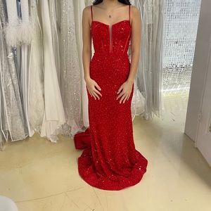 000 Red Sherri Hill Prom Dress! Style number 55344!